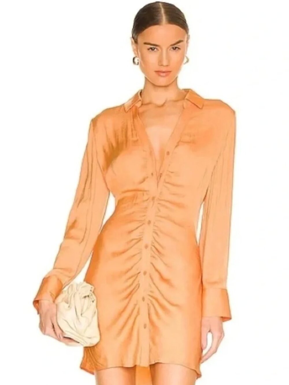 BB Dakota By Steve Madden Let's Go Disco Orange Dress Sx S